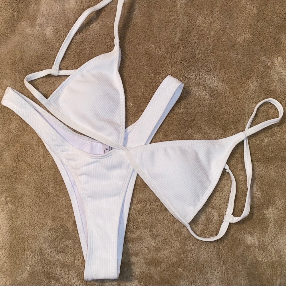 BRAND NEW SMALL White Shein Bikini Set